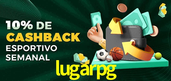 10% de bônus de cashback na lugarpg